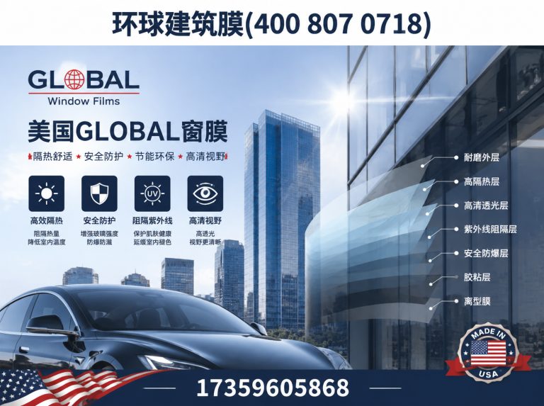 南靖县美国GLOBAL窗膜展示图